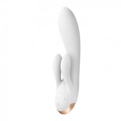 Satisfyer Double Flex - smart double bunny vibrator (white)