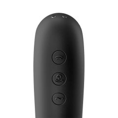   Satisfyer Dual Kiss - rechargeable vaginal and clitoral vibrator (black)