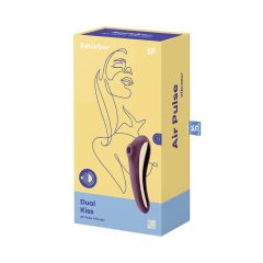   Satisfyer Dual Kiss - rechargeable vaginal and clitoral vibrator (purple)