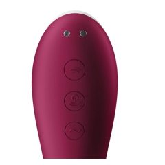   Satisfyer Dual Crush - rechargeable vaginal and clitoral vibrator (red)
