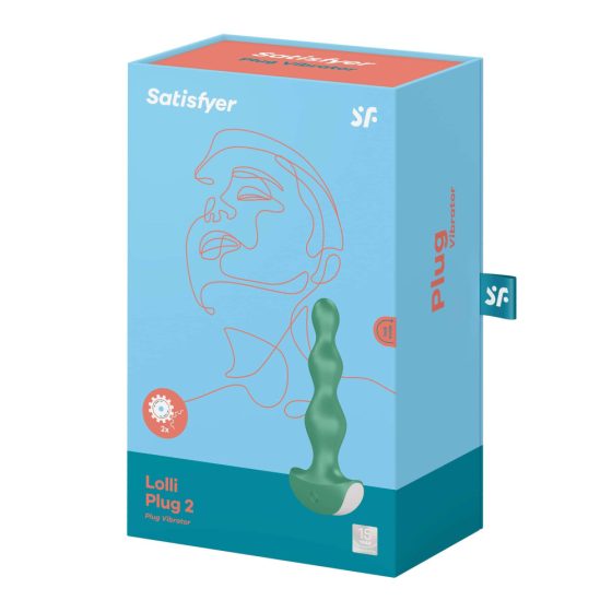 Satisfyer Lolli-Plug 2 - rechargeable, waterproof anal vibrator (green)
