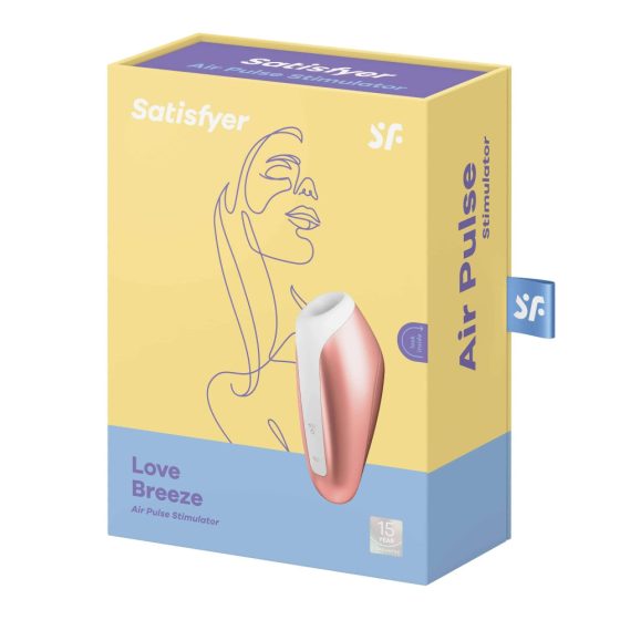 Satisfyer Love Breeze - Rechargeable, waterproof clitoral vibrator (peach)