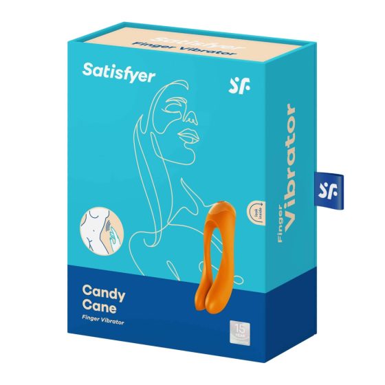 Satisfyer Candy Cane - Rechargeable, waterproof double-ended vibrator (orange)