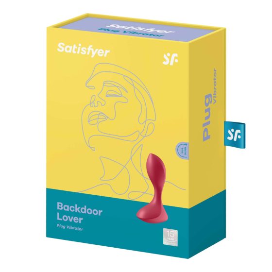 Satisfyer Backdoor Lover - Rechargeable, waterproof anal vibrator (red)