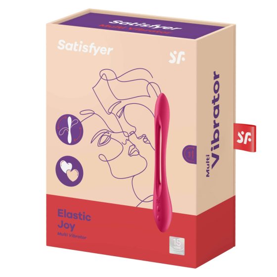 Satisfyer Elastic Joy - cordless flexible vibrator (red)