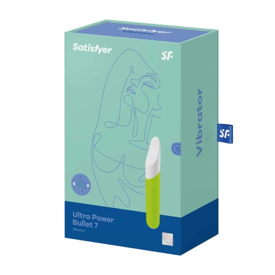 Satisfyer Ultra Power Bullet 7 - Rechargeable, waterproof clitoral vibrator (green)