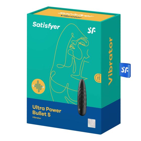 Satisfyer Ultra Power Bullet 5 - Rechargeable, waterproof vibrator (black)