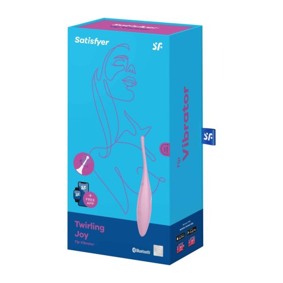 Satisfyer Twirling Joy - smart rechargeable waterproof clitoral vibrator (pink)