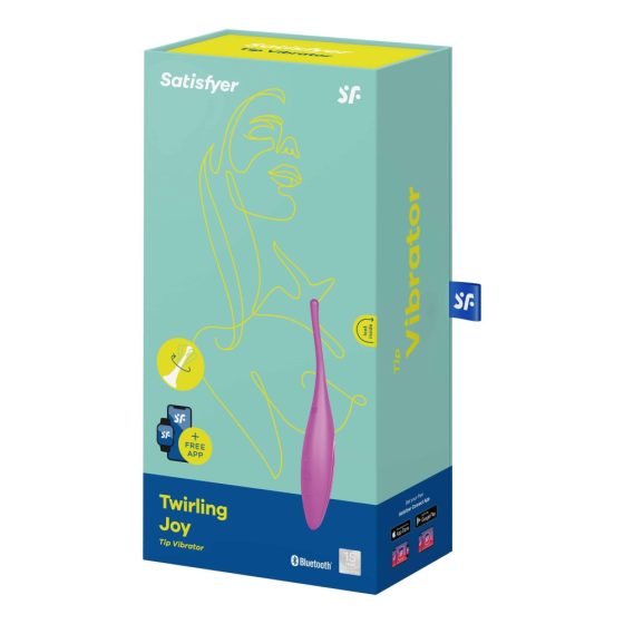 Satisfyer Twirling Joy - smart, rechargeable, waterproof clitoral vibrator (purple)