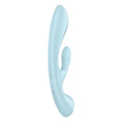 Satisfyer Triple Oh - cordless vibrator with wand (blue)