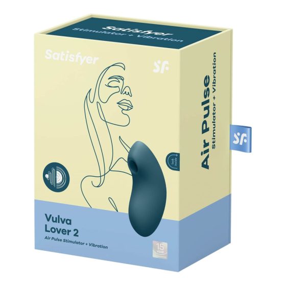 Satisfyer Vulva Lover 2 - Cordless Clitoral Vibrator (blue)