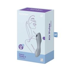  Satisfyer Curvy Trinity 3 - rechargeable vaginal and clitoral vibrator (grey)