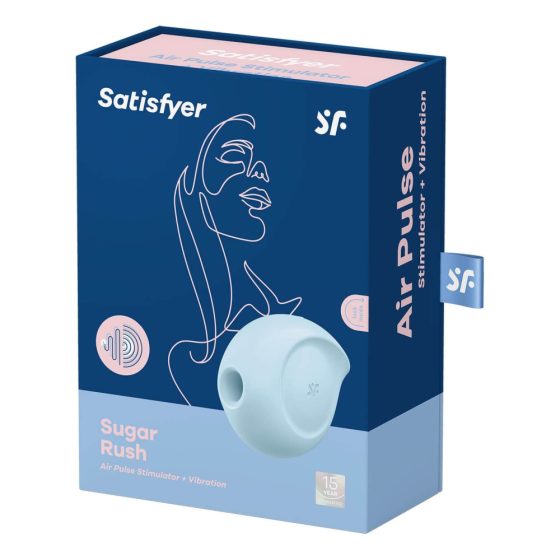 Satisfyer Sugar Rush - rechargeable air clitoral vibrator (blue)