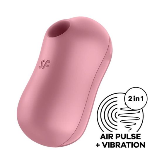 Satisfyer Cotton Candy - rechargeable air clitoral vibrator (coral)