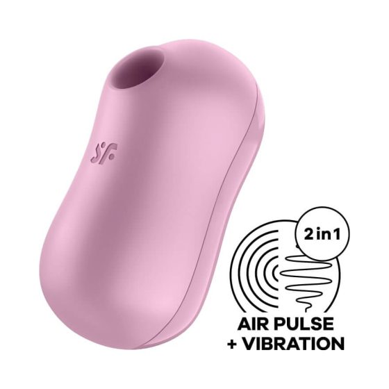 Satisfyer Cotton Candy - rechargeable air clitoral vibrator (purple)