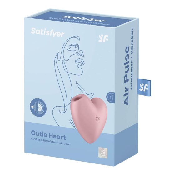 Satisfyer Cutie Heart - cordless clitoral vibrator with airwave (pink)