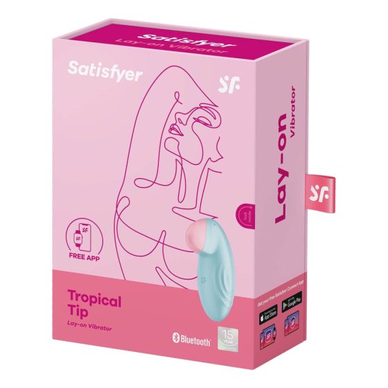 Satisfyer Tropical Tip - smart rechargeable clitoral vibrator (blue)