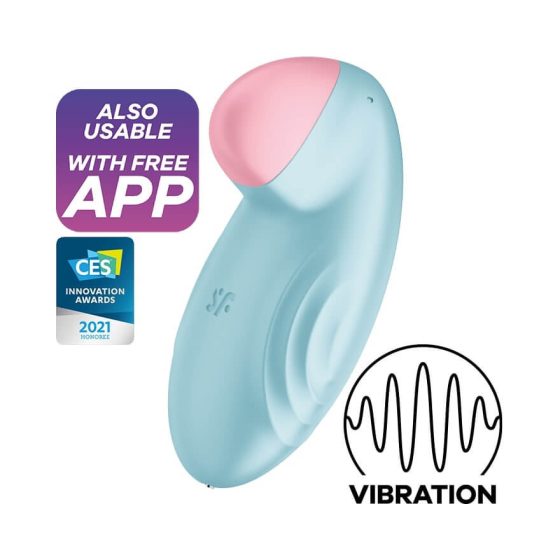 Satisfyer Tropical Tip - smart rechargeable clitoral vibrator (blue)