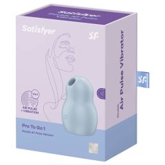   Satisfyer Pro To Go 1 - Rechargeable, Airwave Clitoral Vibrator (Blue)
