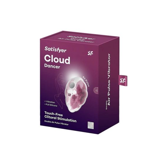 Satisfyer Cloud Dancer - rechargeable air clitoris stimulator (pink and white)