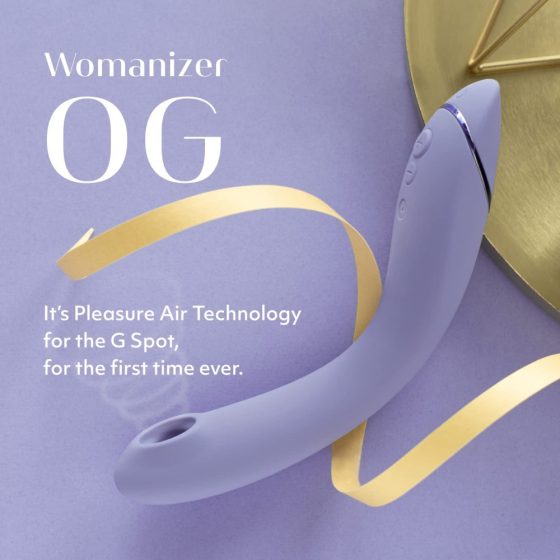 Womanizer OG - rechargeable, waterproof 2in1 airwave G-spot vibrator (purple)