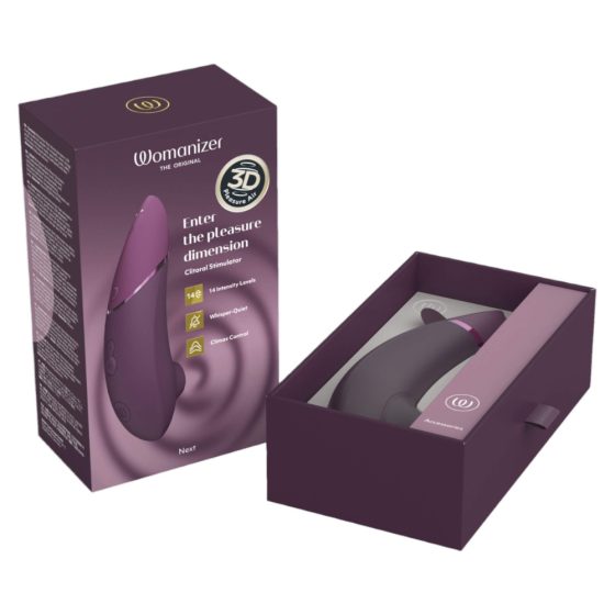 Womanizer Next - rechargeable, air-wave clitoral stimulator (purple)