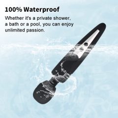 Mrow - Rechargeable, waterproof massaging vibrator (black)