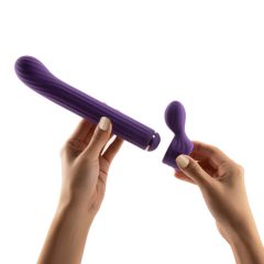 Magic Stick - vibrator with interchangeable wand (purple)