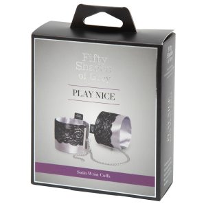Fifty shades of grey - satin clamp (black-silver)
