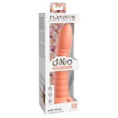   Dillio Wild Thing - clamp-on grooved silicone dildo (19cm) - orange