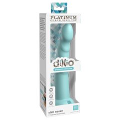   Dillio Slim Seven - sticky-fingered acorn stimulating dildo (20cm) - turquoise