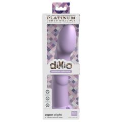   Dillio Super Eight - sticky-fingered acrylic silicone dildo (21cm) - purple
