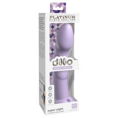   Dillio Super Eight - sticky-fingered acrylic silicone dildo (21cm) - purple