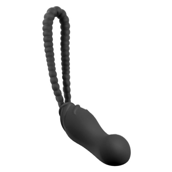 Black Velvet Perfect Fit - Strapless strap-on dildo (black)