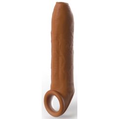   X-TENSION Elite - cock ring penile sheath with open end (dark natural)