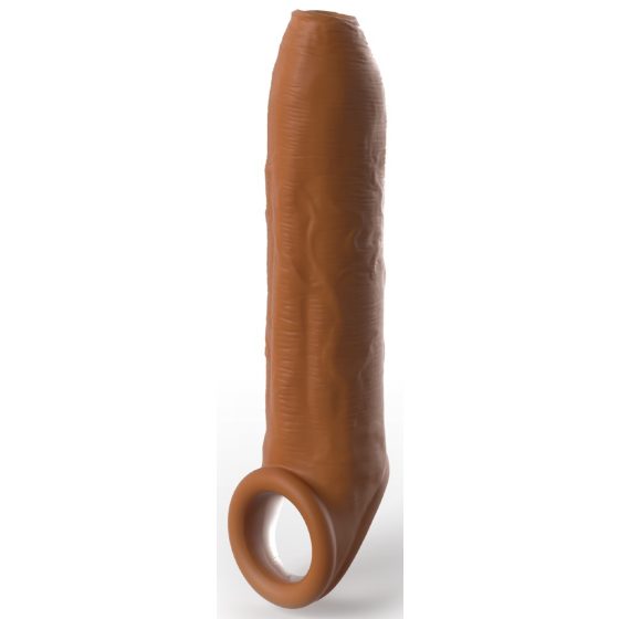 X-TENSION Elite - cock ring penile sheath with open end (dark natural)