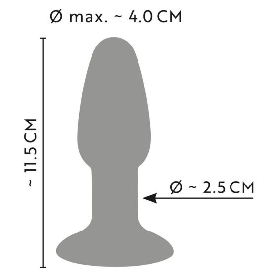 ANOS - silicone anal dildo (colour)