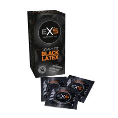 EXS Black - latex condom - black (12 pieces)