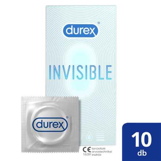 Durex Invisible Extra Sensitive - thin, extra sensitive condom (10pcs) -
