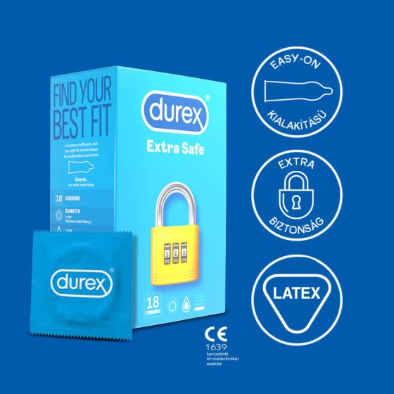 Durex Extra Safe - safe condom (18pcs)