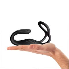   Rocks-Off - Rechargeable radio controlled anal vibrator with penis ring (black)