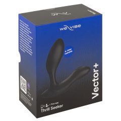   We-Vibe Vector+ - Rechargeable, waterproof, smart anal vibrator (black)