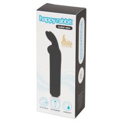   Happyrabbit Bullet - rechargeable bunny stick vibrator (black)
