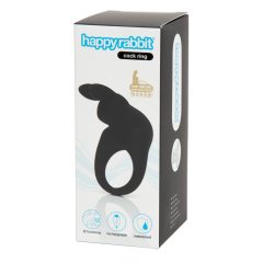   Happyrabbit Cock - Battery operated vibrating penis ring (black)