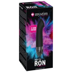   mystim Right on Ron E-Stim - rechargeable, electric G-spot vibrator (black)
