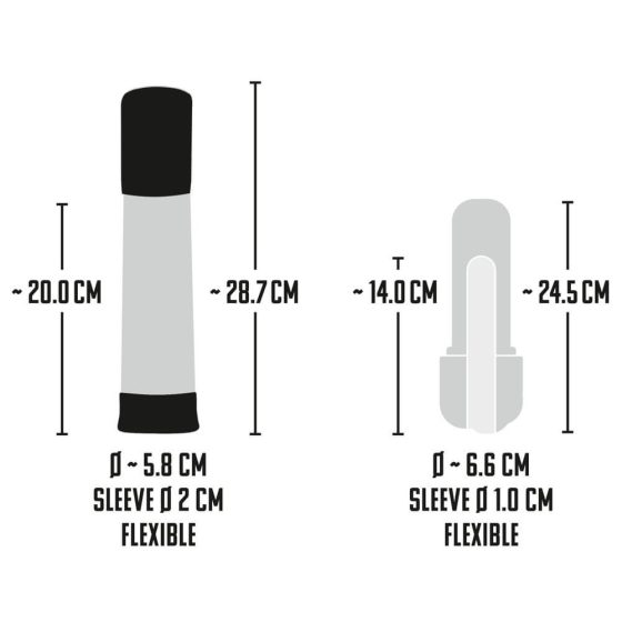 Mister Boner - battery-operated automatic penis pump (black-transparent)