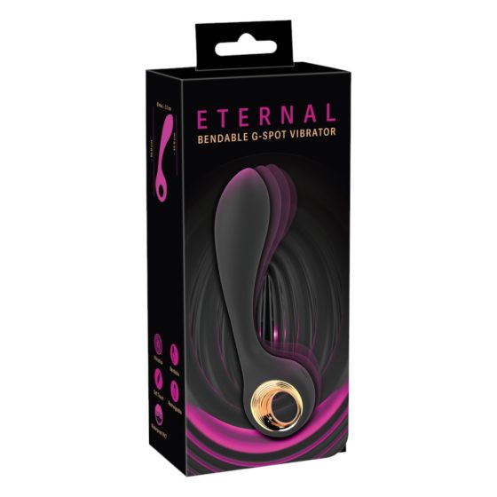 Eternal - bendable G-spot vibrator (black)