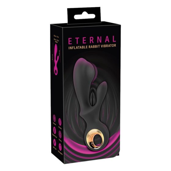 Eternal - inflatable vibrator with spike arms (black)