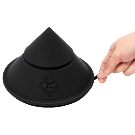 The Cowgirl Cone - smart sex machine with different toppings (black)