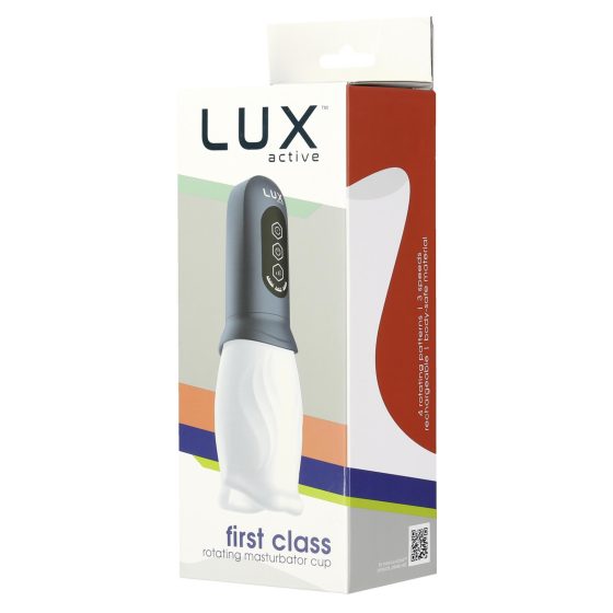 LUX Active First Class - rotating head masturbator (white-grey)